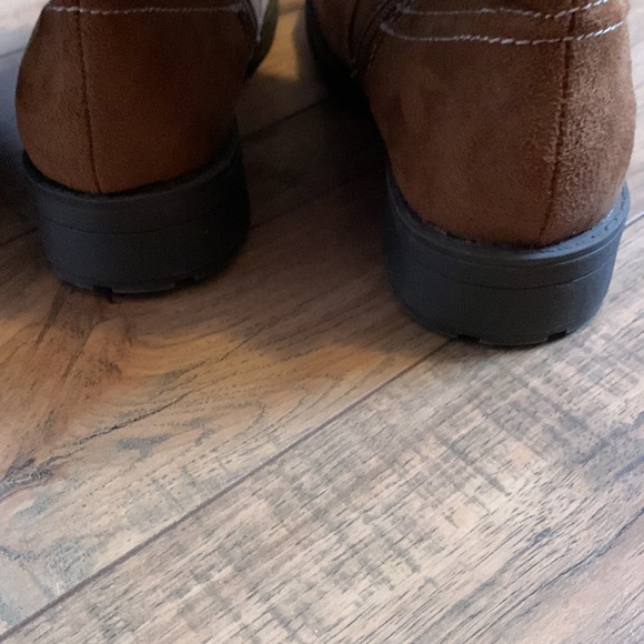 Brown vegan suede tall lined boots 9 - Picture 12 of 16